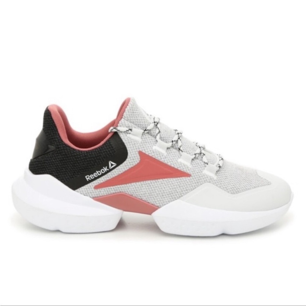 Reebok Women’s Split Fuel Classic Sneakers in Gray, Black, and Rose Pink